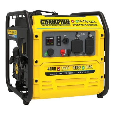 Champion Power Equipment 4250-Watt Dual Fuel RV Ready Open Frame Inverter Generator